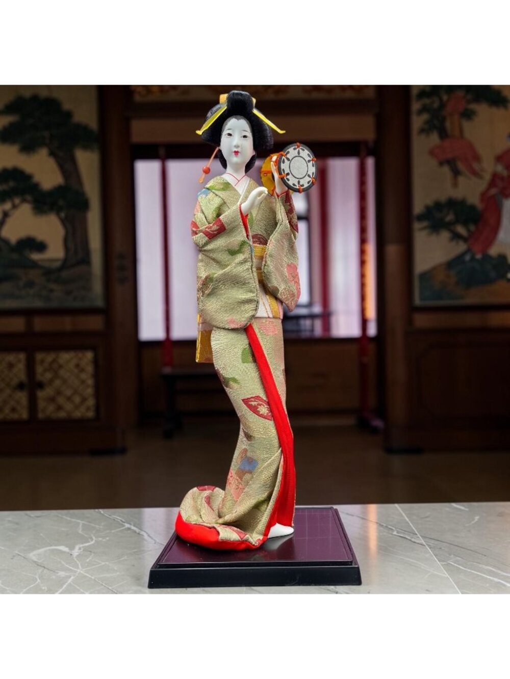 Vintage Japanese Geisha Doll Kimono Figurine Japan Large